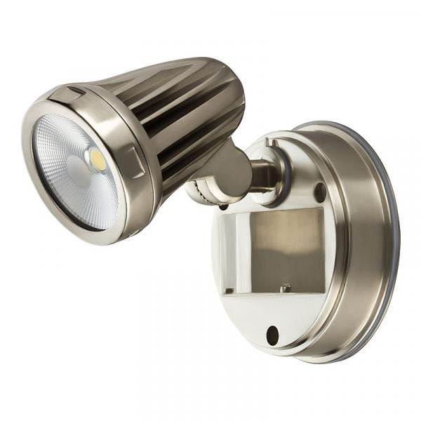 13 Watt LED Außenstrahler - WARMWEISS - Flutlicht Fluter 1-flammig Edelstahl #1230